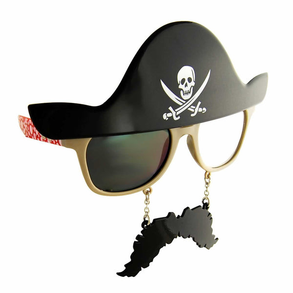 Pirate Sunglasses with Mustache | Sun-Staches